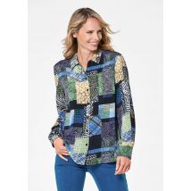 Chemisier imprimé avec motif patchwork - marine / à motifs - Gr. 21 de Goldner Fashion