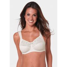 Soutien-gorge sans armature à dentelle - champagne - Gr. 90 D de Goldner Fashion