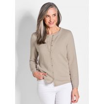 Cardigan en cachemire - beige - Gr. 54 de Goldner Fashion