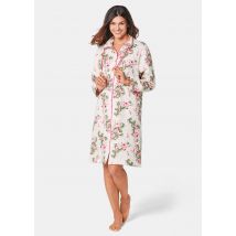 Robe de chambre zippée - blanc / rosé / sauge / à motifs - Gr. 25/26 de Goldner Fashion