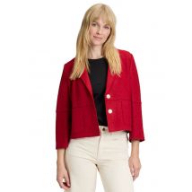 Bleiseri puhdasta uutta villaa ja viskoosia - punainen - Gr. 40 - Goldner Fashion
