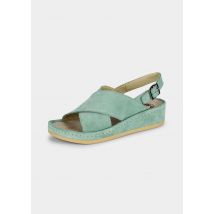 Sandales avec voûte plantaire amovible - vert menthe - Gr. 36 de Goldner Fashion