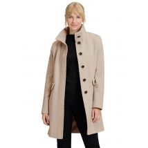 Villatakki kalanruotokuvioinnilla - ruskea / meleerattu - Gr. 42 - Goldner Fashion