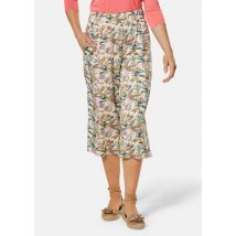Pantalon imprimé VERA au tombé fluide - blanc / multicolore / à motifs - Gr. 20 de Goldner Fashion