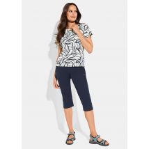 Vapaa-ajan housut active-stretch-materiaalista - tummansininen - Gr. 40 - Goldner Fashion