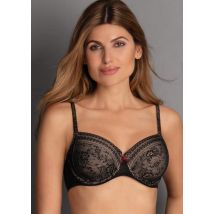 Bügel-BH mit Spitze - schwarz - Gr. 80 C von Goldner Fashion