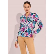 Blouson aus Viskose-Jersey - pink / gemustert - Gr. 21 von Goldner Fashion