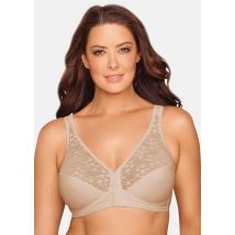 Soutien-gorge avec fermeture à l'avant et dentelle - couleur chair - Gr. 95 C de Goldner Fashion