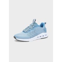 Sneaker aus Mesh mit Memory Foam - blau - Gr. 36 von Goldner Fashion