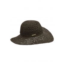 Kevyt kesäinen paperiolkihattu - khaki - Gr. Vakiokoko - Goldner Fashion