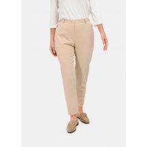 Trageangenehme Rippenhose Comfort-Schnitt - beige - Gr. 195 von Goldner Fashion