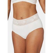 Formbeständiger Taillenslip mit Spitzenbund - cremeweiß - Gr. 44/46 von Goldner Fashion