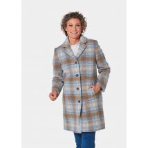 Manteau - camel / bleu clair / à carreaux - Gr. 24 de Goldner Fashion