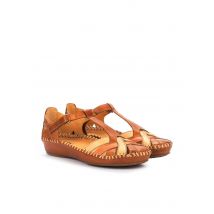 Sandales avec lanière velcro réglable - brun - Gr. 36 de Goldner Fashion