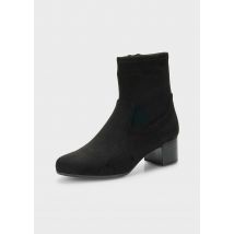 Stiefeletten in Wildleder-Optik - schwarz - Gr. 36 von Goldner Fashion