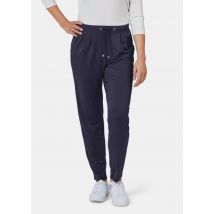 Confortable pantalon à taille élastique - marine - Gr. 24 de Goldner Fashion