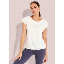 Paita joustavalla helmalla - kermanvalkoinen - Gr. S - Goldner Fashion