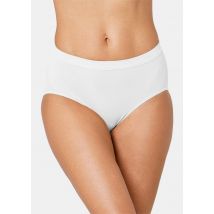 Hochwertiger, glatter Taillenslip - weiß - Gr. 38 von Goldner Fashion