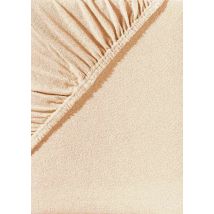 Drap-housse en éponge stretch - crème - Gr. 90-100 x 200 cm de Goldner Fashion