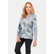 T-shirt en flanelle - bleu / à motifs - Gr. 26 de Goldner Fashion