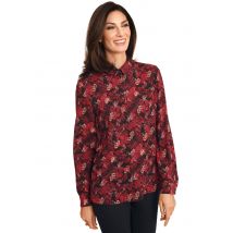 Elégant chemisier agréable à porter - rouge / noir / à motifs - Gr. 23 de Goldner Fashion