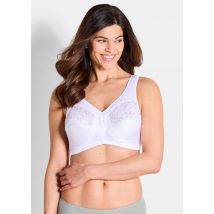 Lot de 2 soutiens-gorge sans armatures - blanc / blanc - Gr. 80 B de Goldner Fashion