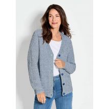 Cardigan - marine / weiß / à motifs - Gr. 40 de Goldner Fashion