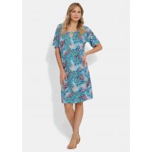 Vapaa-ajan mekko mielikuvituksellisella eläinkuosilla - sininen / kuvioll. - Gr. 22 - Goldner Fashion