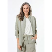 Chemisier en lin - vert gris - Gr. 21 de Goldner Fashion