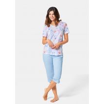 Pyjama - bleu / fuchsia / orange / à motifs - Gr. 23/24 de Goldner Fashion