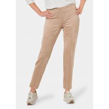 Leggings aspect velours - beige - Gr. 48 de Goldner Fashion
