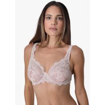 Spitzen-BH mit Bügel - rosé - Gr. 100 B von Goldner Fashion