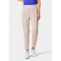 Weite Hose SARA aus Viskose-Jersey - stein - Gr. 38 von Goldner Fashion