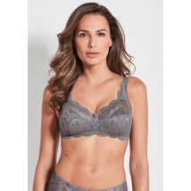 Soutien-gorge sans armature à dentelle - taupe - Gr. 95 C de Goldner Fashion