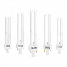 Aigostar - Pack de 5 Bombillas PLC Tubo, 26W, Maiz G24, 2 Pines, Luz blanca 6400K, 1560Lm, No regulable