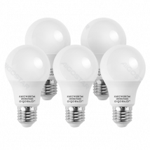 Aigostar - Bombilla LED E27 9W, Luz calida 3000K 720lm, Ángulo 280°,no regulable - 5 unidades