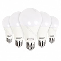 Aigostar - Bombilla LED E27, 12W, Luz calida 3000K , 984 lúmenes, Ángulo 280°,no regulable - 5 unidades