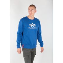 Basic Sweater Sweatshirt für Männer - Größe L - Blau - Alpha Industries