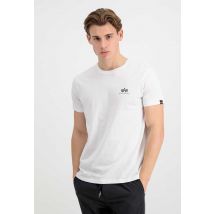 Basic T Small Logo T-Shirts & Polos for Men - Size S - white - Alpha Industries