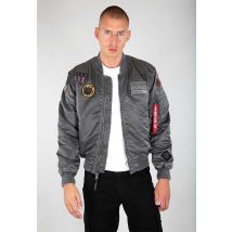 MA-1 Air Force Battlewash Bomber Jacket for Men - Size M - wsh. stone - Alpha Industries