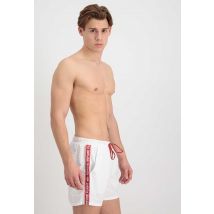 RBF Tape Swim Short Shorts für Männer - Größe S - Weiß - Alpha Industries