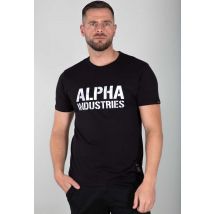 Camo Print T T-Shirt für Männer - Größe L - Schwarz/Weiß - Alpha Industries