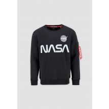 NASA Reflective Sweater Huppari miehille - Koko 3XL - Musta - Alpha Industries