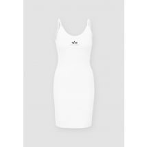 Basic Dress Small Logo Kleid für Frauen - Größe M - Weiß - Alpha Industries