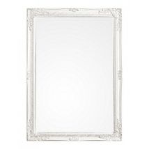 Specchio Legno Bianco Classico da Parete 72x102 cm - HALL