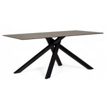 Tavolo Ceramica Nero Moderno da Interno 180x90 cm - KATE