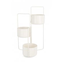 porta fiore 3 Piani 45X68H - KEYRA Colore: Bianco