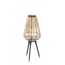 Lampada Solare da giardino con treppiede H52,5 (4 Pezzi) - KIKI Colore: Nero