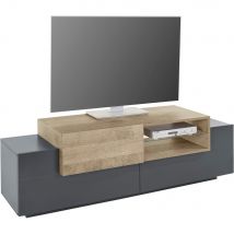 Mobile Porta Tv Moderno 160x40/45x51cm - ZENITH Colore: Antracite