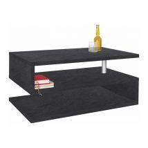 Tavolino da caffè doppio ripiano 90x55x41,5cm - ASTRA Colore: report